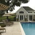 Poolhouse and Travertine Patio